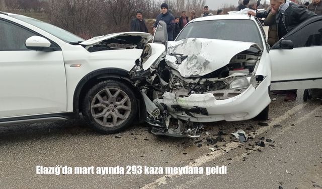 Elazığ trafik bilançosu açıklandı: 1 ayda 293 kaza