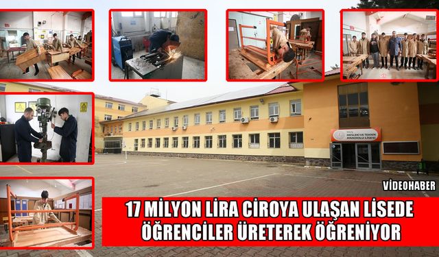Muş'ta meslek lisesi üretim rekoru kırdı: 17 milyon liralık dev ciro