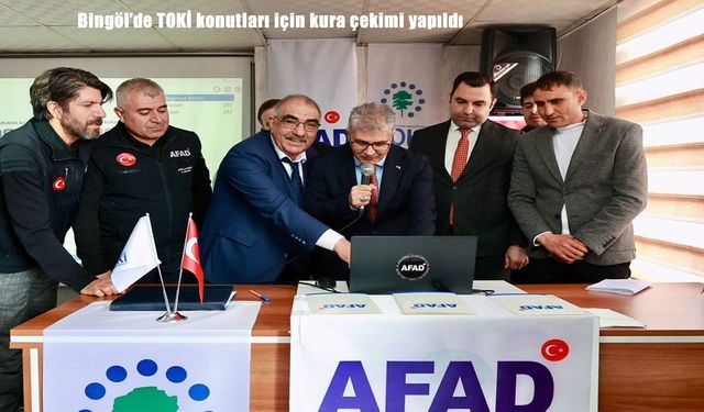 Bingöl Karlıova’da 230 TOKİ konutu için kura çekimi yapıldı