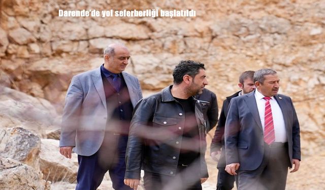 Darende'de yol seferberliği başlatıldı