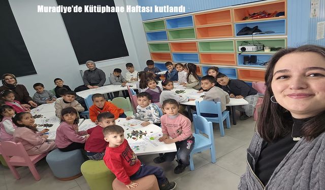 Muradiye’de Kütüphane Haftası etkinliğinde öğrencilere oryantasyon