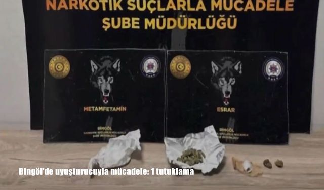 Bingöl’de uyuşturucuyla mücadele: 1 tutuklama
