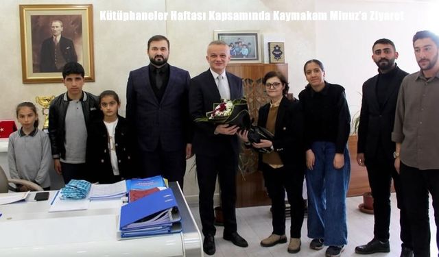 Kütüphane Heyetinden Hamur Kaymakamı Minuz’a Anlamlı Ziyaret