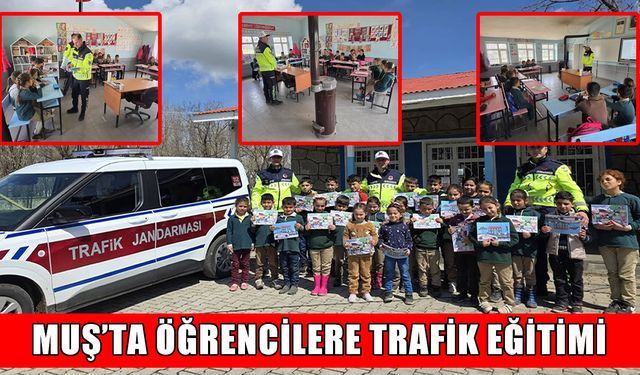 Muş’ta öğrencilere trafik eğitimi: “Geleceğin Bilinçli Yayaları” yetişiyor