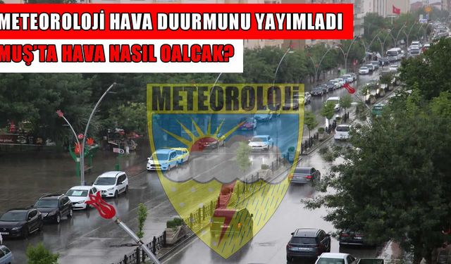 Muş’ta pazar mesaisi yağmurlu geçecek