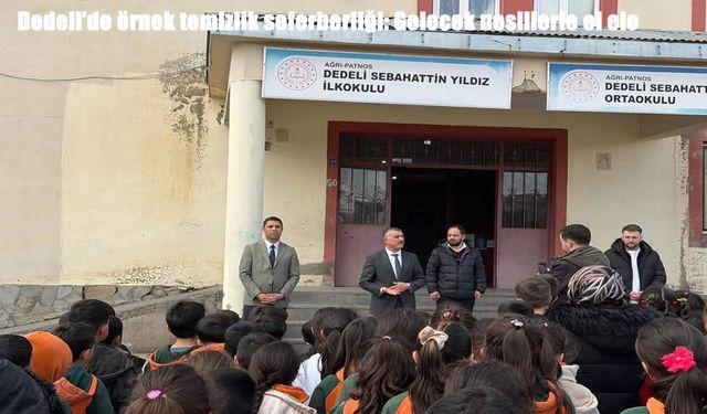 Miniklerden büyük mesaj: Patnos’da temizlik seferberliği