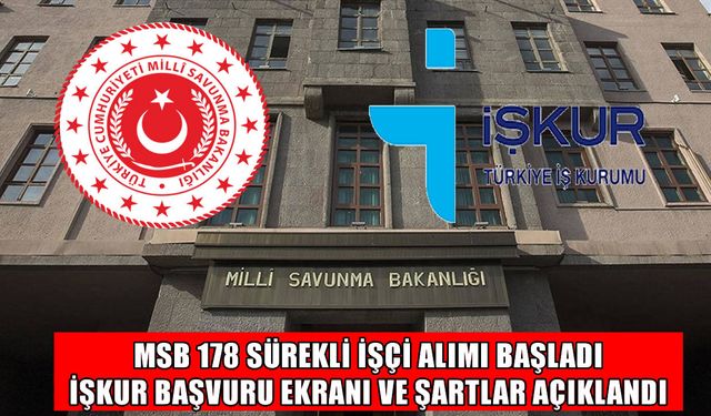 MSB'den binlerce kişiyi ilgilendiren ilan: Başvuru şartları açıklandı