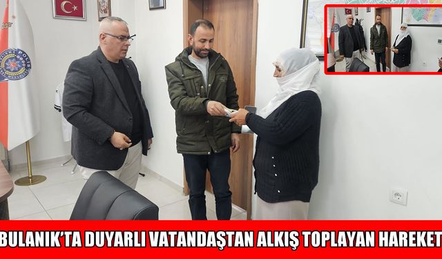 Bulanık’ta örnek davranış: Yolda bulduğu çantayı sahibine ulaştırdı