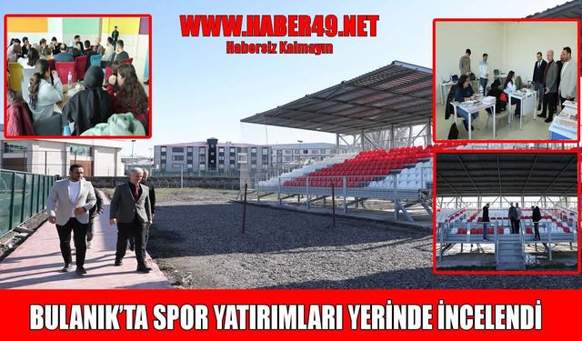 Muş Gençlik ve Spor İl Müdürlüğü'nden Bulanık’a yatırım çıkartması