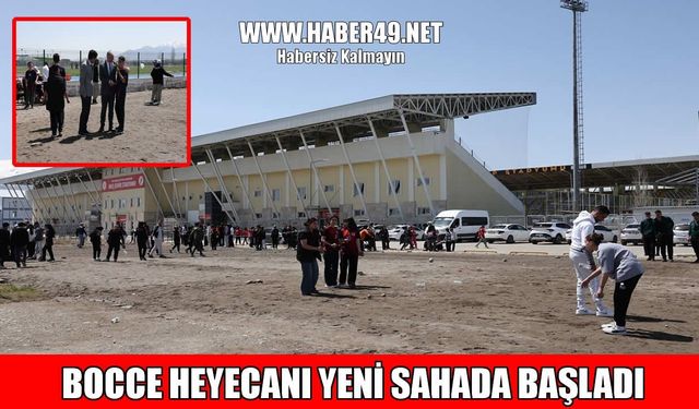 Muş'ta modern bocce sahası kapılarını sporculara açtı