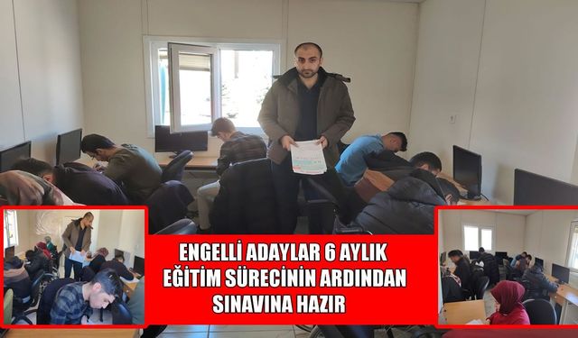 Muş’ta engelli adaylara 6 aylık EKPSS desteği