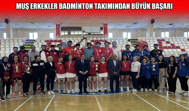 Muş Erkekler Badminton Takımı, Yurtlig Bölge Şampiyonu oldu