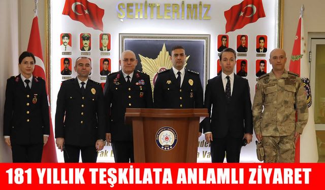 Jandarma’dan Emniyet’e anlamlı ziyaret: Türk Polis Teşkilatı 181 yaşında