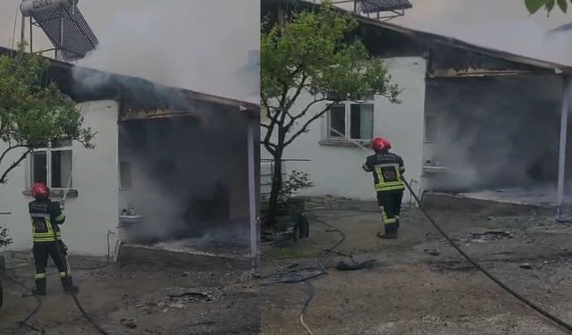 Elazığ'da ev yangını: 1 kişi dumandan etkilendi