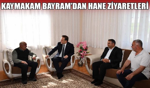 Malazgirt’te Bayram coşkusu: Kaymakam Bayram, evleri ziyaret etti