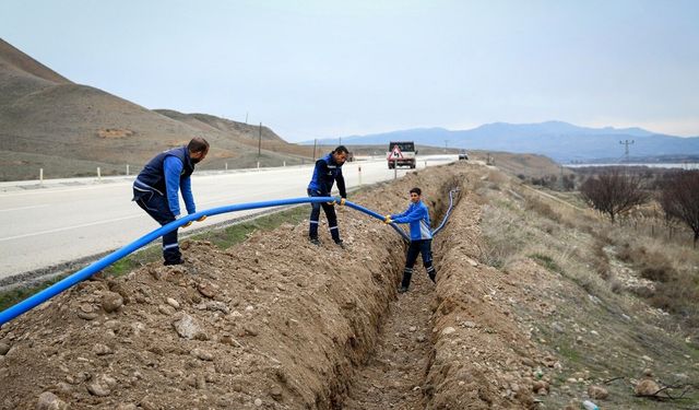 Yazıhan Boyaca ve Cendere’ye 2 bin 700 metre içme suyu hattı