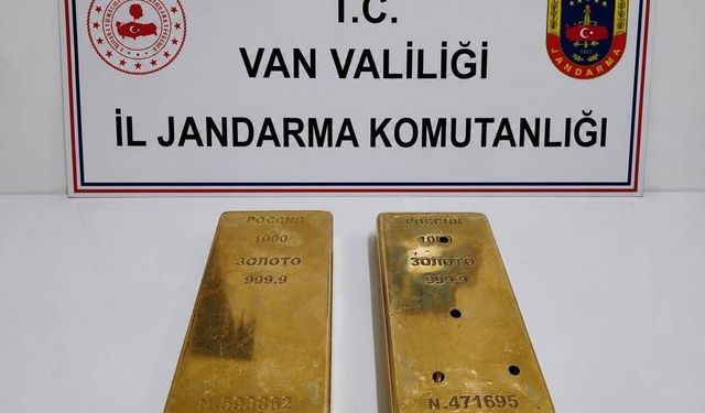 Van’da 13,6 Milyon TL Değerinde 2 Kilo Külçe Altın Ele Geçirildi