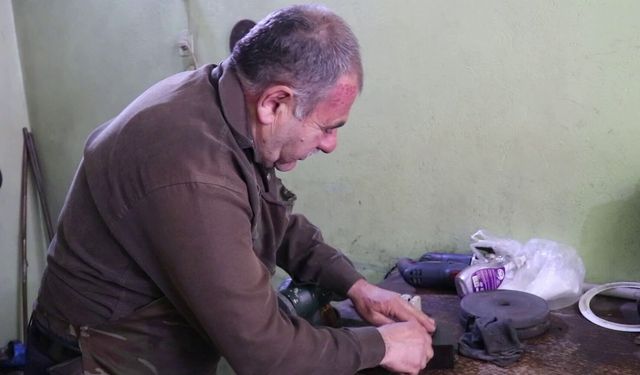 Erzurum’da bıçak bileyicilerinde bayram yoğunluğu