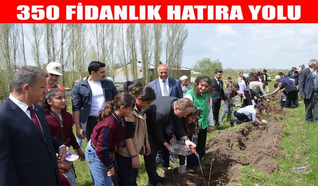 Bulanık’ta “Hatıra Yolu” projesiyle 350 fidan toprakla buluştu