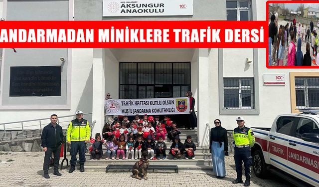 Malazgirt’te miniklere eğlenceli trafik semineri