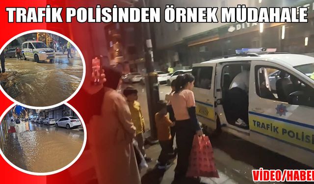 Muş’ta patlayan su şebekesi caddeyi dereye çevirdi
