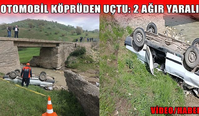 Muş’ta otomobil köprüden uçtu: 2 ağır yaralı