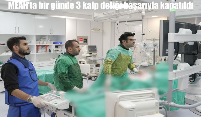 MEAH’ta Şemsiye Yöntemiyle 3 Hastaya Kalp Deliği Tedavisi