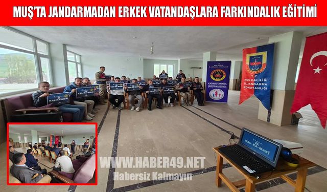 Korkut'ta erkeklere ‘kadına yönelik şiddetle mücadele’ eğitimi verildi