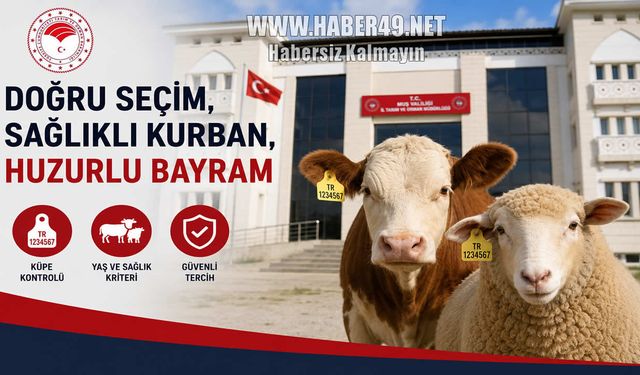 Muş’ta "Sağlık ve Kayıt" uyarısı: "Küpesiz hayvan almayın!"