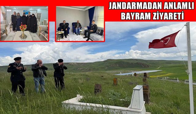 Muş İl Jandarma Komutanlığı’ndan şehit ve gazi ailelerine bayram ziyareti