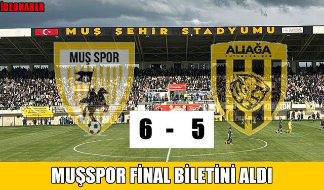 Muşspor penaltılarla finale yükseldi