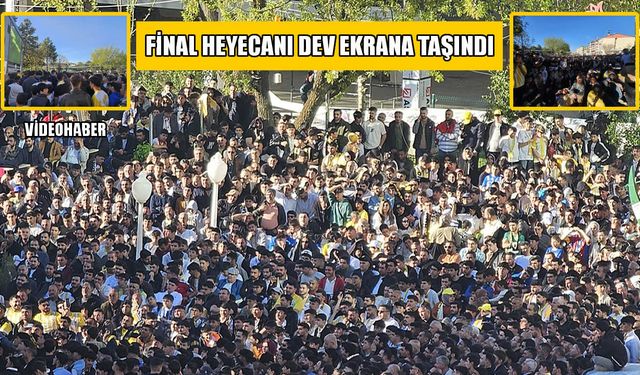 Maça gidemeyen Muşspor taraftarları final heyecanını dev ekranda yaşadı