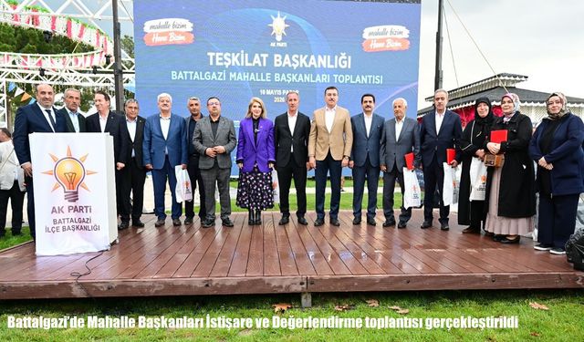 Battalgazi'de Mahalle Başkanları İstişare ve Değerlendirme toplantısı gerçekleştirildi