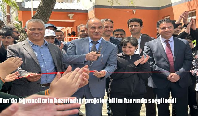 Van'da öğrencilerin hazırladığı projeler bilim fuarında sergilendi