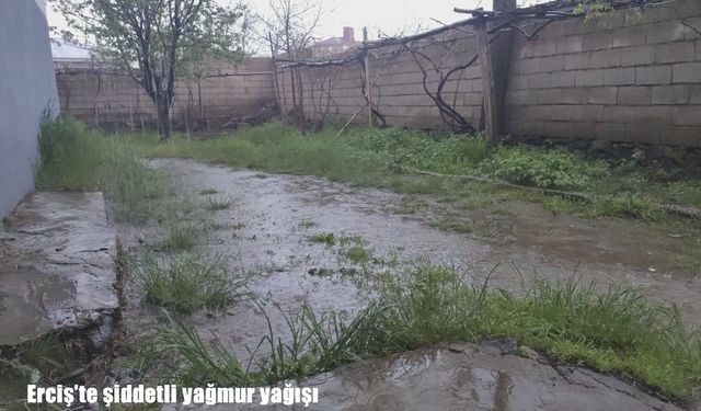 Erciş’te sağanak yağış hayatı olumsuz etkiledi