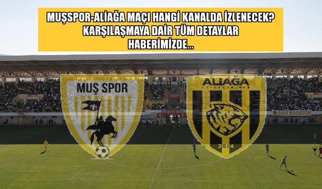 Muşspor-Aliağa maçı ne zaman, nerede, hangi kanalda?