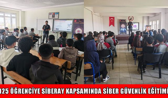 Muş’ta 125 öğrenciye siber güvenlik eğitimi verildi