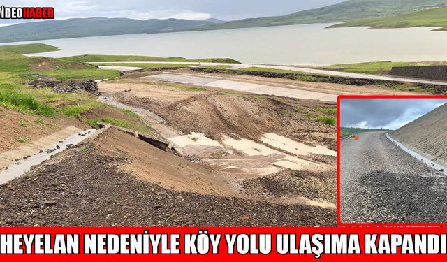Varto’da heyelan: Köy yolu ulaşıma kapandı