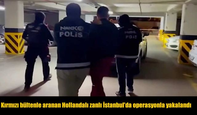Kırmızı bültenle aranan Hollandalı zanlı İstanbul'da operasyonla yakalandı