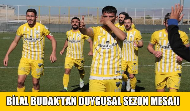 Muşspor’un başarılı oyuncusu Bilal Budak’tan duygusal veda