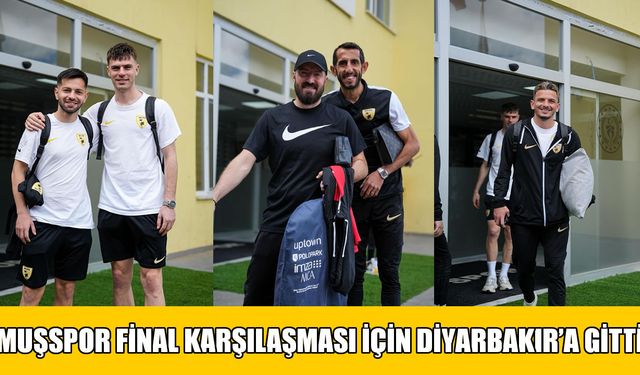Muşspor, 1. Lig bileti için Diyarbakır'a hareket etti