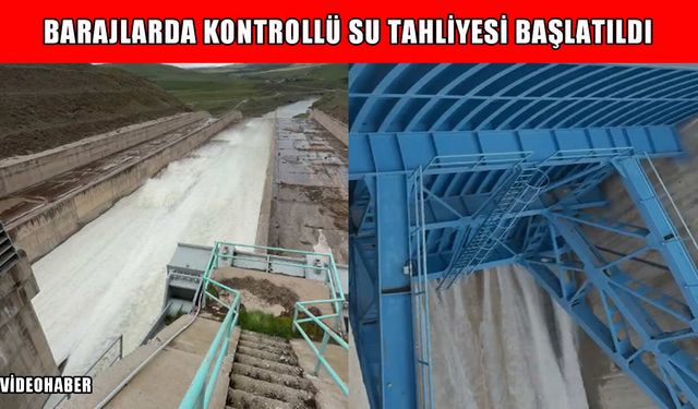 Muş Alparslan-1 ve Alparslan-2 Barajı’nda tahliye kapakları açıldı