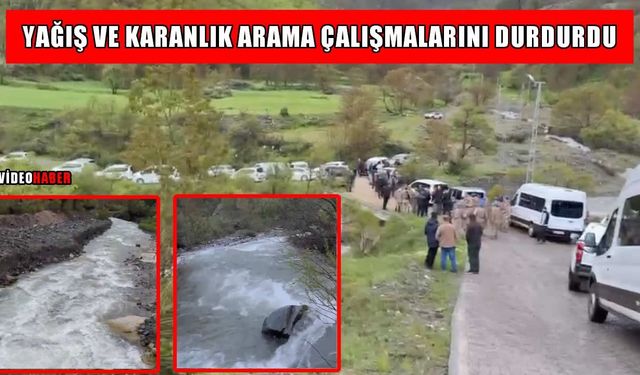 Muş’ta dereye düşen kadını arama çalışmalarına ara verildi