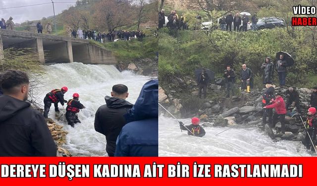 Muş'ta dereye düşen kadın 2'nci günde de bulunamadı