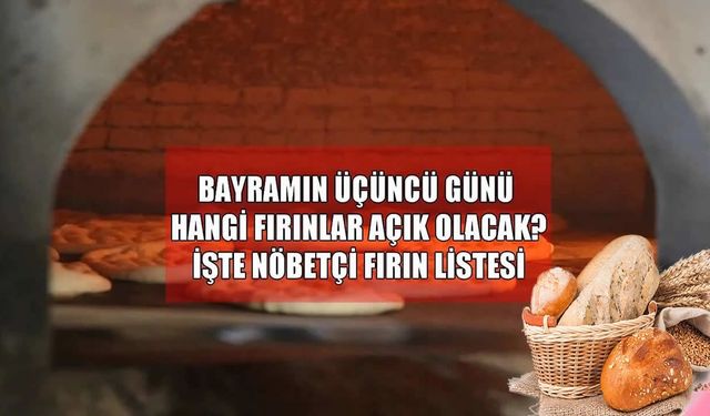 Muş’ta bayramın üçüncü günü ekmek ihtiyacı için nöbetçi fırınlar belirlendi