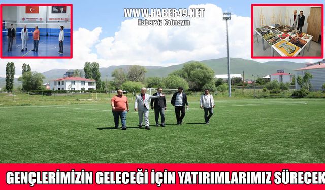 Muş Gençlik ve Spor İl Müdürü Kılıç, Varto’da spor tesislerini inceledi