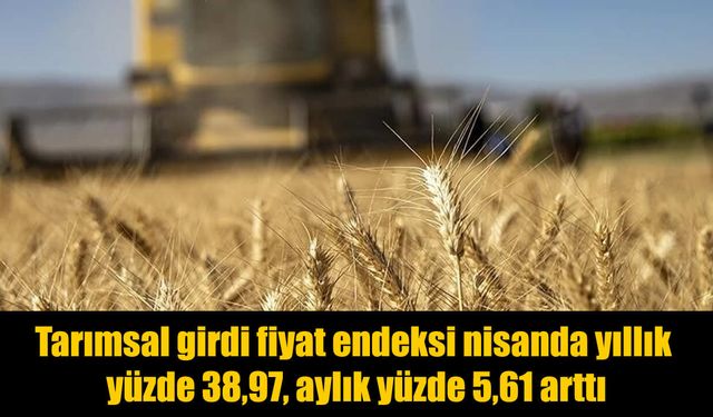 Nisan verileri açıklandı: Tarımda maliyetler yükselmeye devam ediyor
