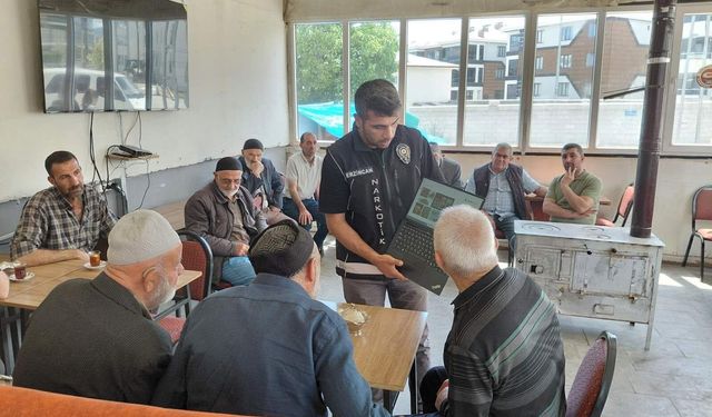Erzincan’da narkotik ekiplerinden bilgilendirme çalışması: 1.535 kişiye ulaşıldı