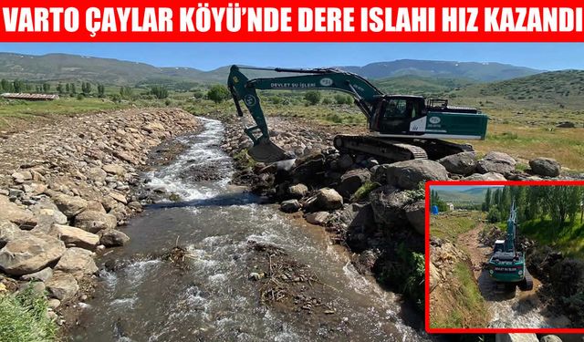Çaylar Köyü Deresi’nde taşkın riski: Islah çalışmaları sürüyor