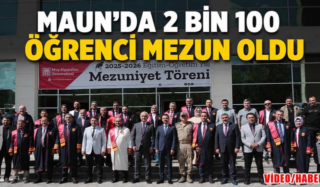 Muş Alpaslan Üniversitesi’nde 2 bin 100 öğrenci kep attı